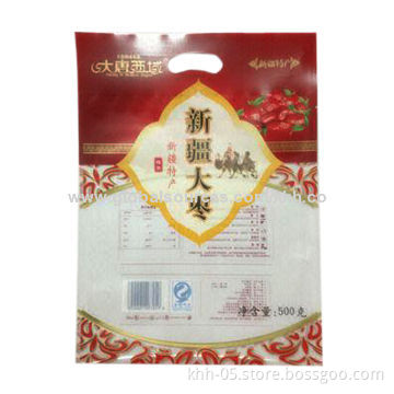 Red Date Composite Plastic Food Package Bag, Made of OPP/VM-PET/PE Materials